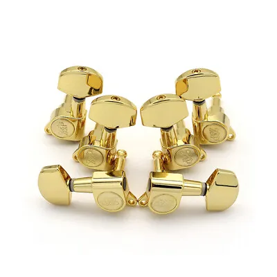 Wilkinson WJ-01 Golden 3L3R Closed Gear Tuning Pegs For Electric/Acoustic Guitar • $60.68