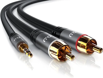 £7.85 • Buy Primewire 2 RCA Phono To 3.5mm Stereo Jack Cable 0.5m - Y Audio Splitter - RCA -