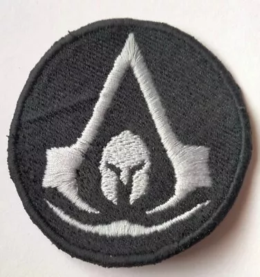 £3.50 • Buy 6.5cm Circle Custom Unofficial Assassin's Creed Valhalla Logo Embroidered Sew On