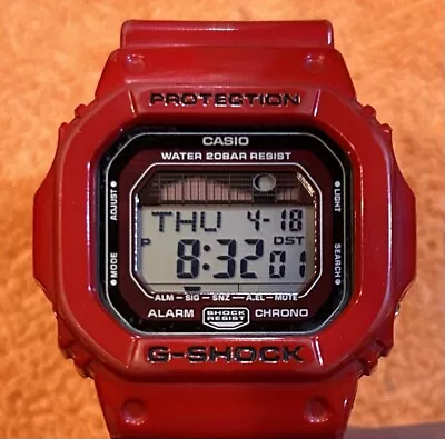 Vintage! Casio G-SHOCK 3151 Men's G-LIDE RED GLX-5600-4DR RARE World Time Watch  • $29.99