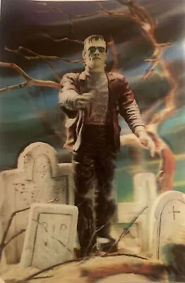 1960s LOT OF 5 Frankenstein Monster Vari-Vue 3D Unused Postcard 1960s NOS MINT • $60