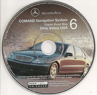 2000 2001 2002 Mercedes E-Class E320 E430 E55 Navigation CD #6 Cover Ohio Valley • $30