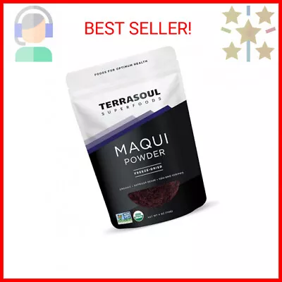 Terrasoul Superfoods Organic Maqui Berry Powder 4 Oz Freeze-Dried Antioxidant • $22.04