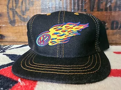 Vintage Volkswagon Hat Denim Snapback VW • $50