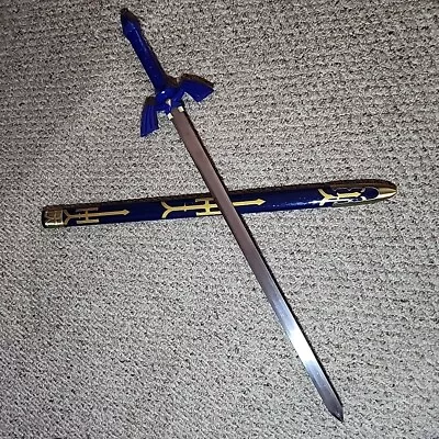 42  Metal Zelda Link Master Sword And Sheath Cosplay Triforce Legand Of Zelda  • $15.50