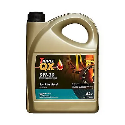 £30 • Buy Engine Oil Triple QX 0W30 SynPlus 5L 5 Litre M2C 950A Fully Synthetic 521773651