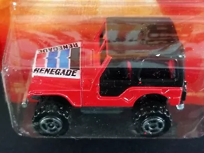 Majorette 4x4 Jeep CJ5 Renegade / #244-290 / Red W/ Black Top / Made In France • $14.95