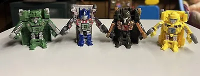 TRANSFORMERS LOT Of 4 BOT SHOTS Mini Action Figures Robots HASBRO TOMY Optimus • $10