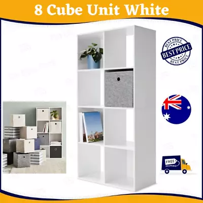 8 Cube Storage Shelf Display Cabinet Cupboard Bookshelf Unit Toy Book Organizer* • $46.73