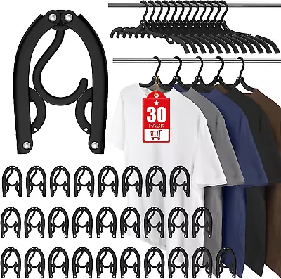 30 Pcs Travel Hangers Portable Foldable Travel Hanger Organizer Plastic Travel  • $27.88