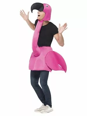 £29.99 • Buy Adult Flamingo Fancy Dress Costume Bird Outfit Pink By Smiffys
