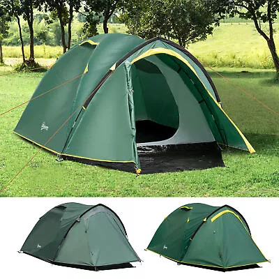 Two-Man Camping Tent W/ Weatherproof Shell Large Windows • £52.99