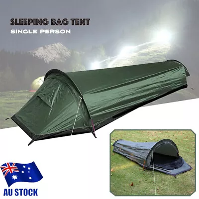 Ultralight Bivy Tent Camping Sleeping Bag Tent Lightweight Single Person Tent AU • $75.99