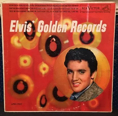 Elvis Presley Elvis' Golden Records '58 Black Long Play Lbl White Letters VG/VG+ • $20