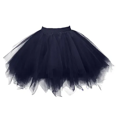 New Adults Tulle Tutu Skirt Dressup Party Costume Ballet Womens Girls Dance Wear • $25.27