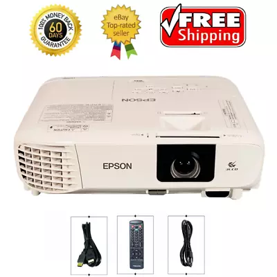 Epson PowerLite W49 3LCD Projector Portable 3800 ANSI 1080p HDMI W/Bundle • $228.73