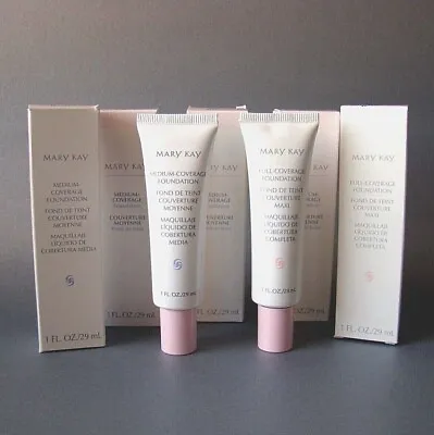 Mary Kay Foundation Medium & Full Coverage Ivory 200 202 204 Multi Listing New • $22.04