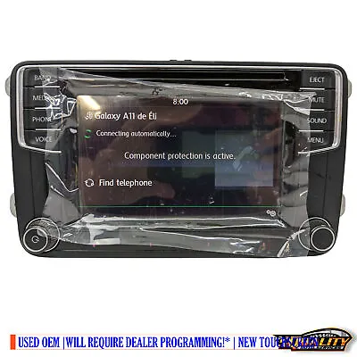 16 17 VW Volkswagen Jetta Passat  CC Radio Cd Bluetooth MP3 5C0035200 B • $550.05
