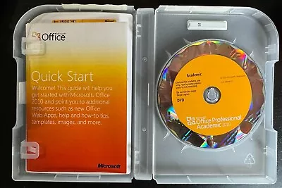 Microsoft Office Professional 2010 W/ Office Professional Academic 2010 & Key • $35