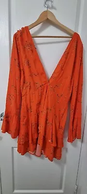 Beautiful And Sexy Like New Orange Dress Brand Backstage Size 12. • $10