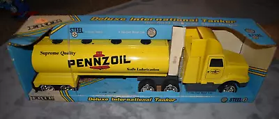 Vintage ERTL Deluxe International Tanker Truck 26  Tractor Trailer PENNZOIL • $75