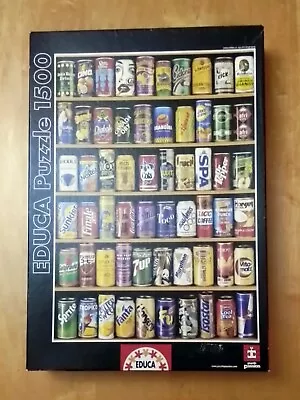 Educa 1500 Piece Jigsaw  Puzzle - CANS. Excellent Complete Condition • £4.50