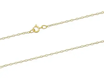£22.95 • Buy 9ct Gold Trace Chain 16  18  20  Trace Necklace Solid Gold Pendant Chain 375