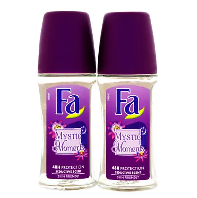 FA Roll On DEODORANT Women 48H Mystic Moment 2 Bottles Of 50ml US Seller • $16.83