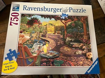 Ravensburger - 750 Big Piece - Cozy Backyard Bliss - Jigsaw Puzzle Large Pieces • $29.99