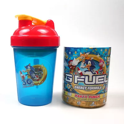 G-Fuel SONIC 30th ANNIVERSARY COLLECTORS SET PARTY PUNCH GFuel Tub Shaker Cup • $39.89