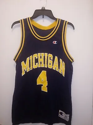 Chris Webber Michigan Champion Jersey Sz 40 1993 Vintage FAB 5 EXCELLENT CNDTN! • $80