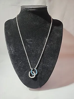 Montana Silversmiths River Lights Double Horseshoe Opal Necklace • $62.55