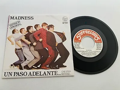 Madness One Step Beyond Stiff Spanish Issue  7  45 Vinyl Single Record  EX+/EX+ • $24.66