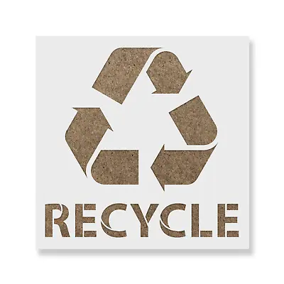 Recycle With Text Stencil - Durable & Reusable Mylar Stencils • $5.99