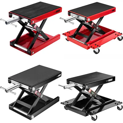 1100LB Motorcycle Steel Scissor Jack Wide Deck ATV Lift Jack Center Hoist Stand • $54.99