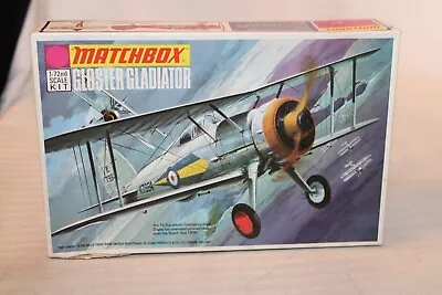 1/72 Scale Matchbox Gloster Gladiator Airplane Model Kit #PK-8 BN Open Box • $33.75