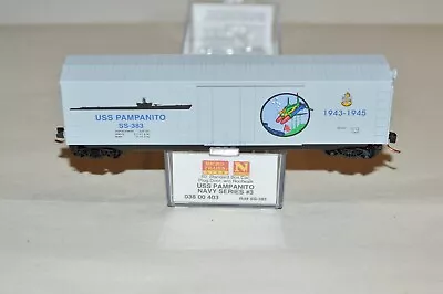 N Scale Micro-Trains Line 50' Box Car Navy Series #3 USS Pampanito Ship Boat • $23