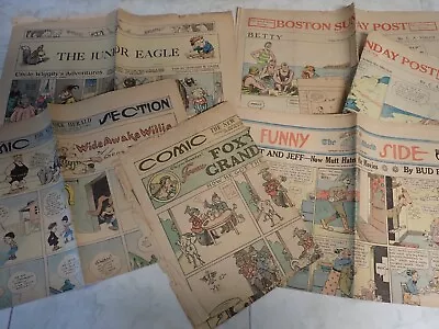 Comic Sections Newspaper 1918-1920 Foxy Grandpa Uncle Wiggily Mutt And Jeff Etc • $13.50