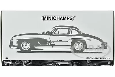 1954 Mercedes-benz 300 Sl Gullwing Silver 1/18 Diecast Car Minichamps 180039000 • $209.99