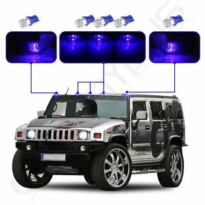 5pcs Smoke Blue 12V LED Bulb Roof Cab Marker Running Lights For 03-09 Hummer H2 • $23.13