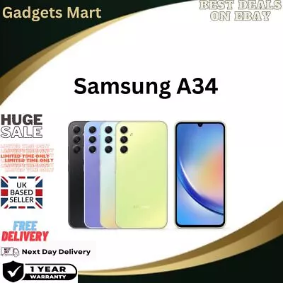 Samsung Galaxy A34 5G 128GB Dual Sim  2023 Model Brand New Sealed • £204.90