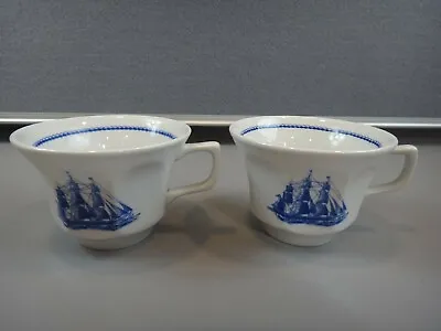 $17.09 • Buy Set Of 2 Wedgwood American Clipper Blue Replacement Cups 