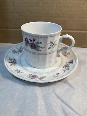 Mikasa Maxima Brywood Floral Flat Cup & Saucer Set CAJ04 Japan Mint Condition • $10