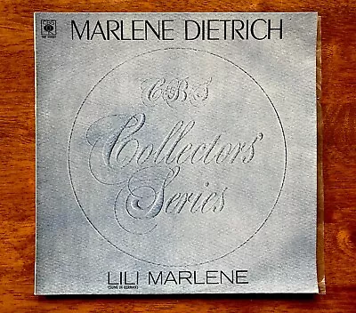  Marlene Dietrich : Lili Marlene SBP 234591 CBS 1975 Aus RARE • $20