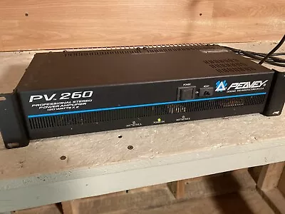 Peavy PV 260 Professional Stereo Power Amplifier 260 Watt - TESTED - EB-14904 • $99.99