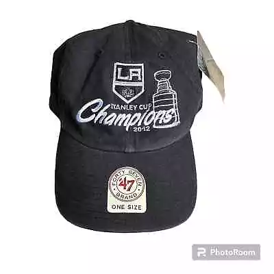 NWT LA Kings Los Angeles '47 Brand NHL Stanley Cup Champions 2012 Baseball Hat  • $22