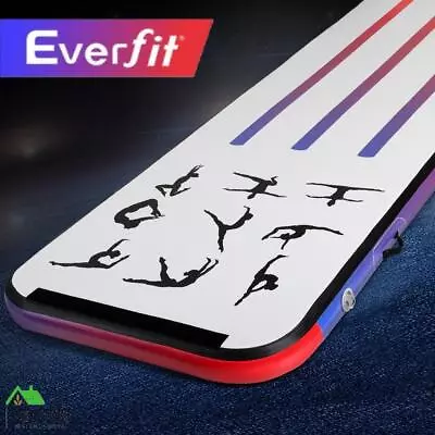 Everfit 3M Air Track Gymnastics Tumbling Mat Exercise Cheerleading Unique Style • $162.48