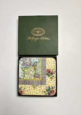 MacKenzie Childs Vintage Coasters Set Of 4  Coasters - Grand Tour Pimpernel Cork • $36