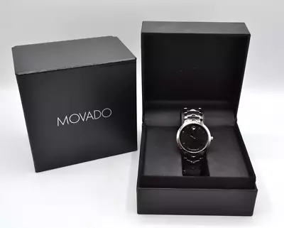 Movado Luno Sports 40mm Men's Watch 56.2.14.1362 Black *Pre Owned* FREE SHIPPING • $349.99