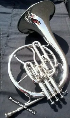 Mellophone (french Horn) In Bb Pitch With Extra Slide For F-tune+case+ Free Ship • $256.83